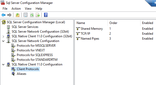 sqlserver configuration manager